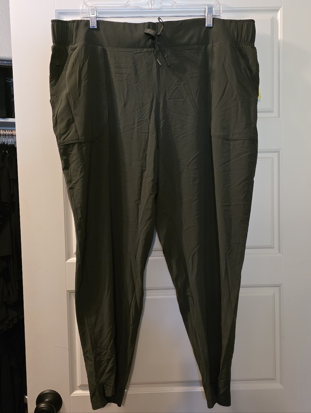All In Motion Tapered Joggers In Olive Green Size 1X